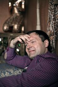 Владелец торгового центра 'Четыре комнаты' Юрий Титов во время интервью