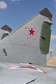 Звезды нового образца на самолете МиГ-29