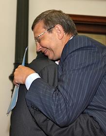 Встреча президента ТПП РФ Е.Примакова с руководителями российских деловых советов с зарубежными странами в конгресс-центре ТПП России