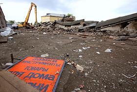 Снос колхозного рынка на Люблинской улице, 17