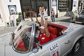 L.U.C. Chopard Classic Weekend Rally. Ралли старинных классических автомобилей. Старт ралли в Третьяковском проезде