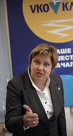 Генеральный директор VKO Group Эллада Пескова во время интервью