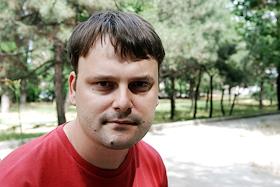 Генеральный директор студии 'Хороший дизайн' Денис Кулиш во время интервью