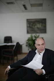 Председатель Правления ЮниКредит Банка в России Михаил Алексеев в офисе ЮниКредит Банка (UniCredit) на Пречистенской набережной