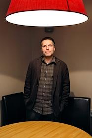 Главный редактор журнала 'Афиша' Илья Осколков-Ценципер во время интервью