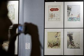 Открытие выставки 'Без границ. Мир детской иллюстрации' в рамках презентации издания 'Детская иллюстрированная книга в истории России 1881-1939 гг.', подготовленного Владимиром Семенихиным и его дизайн-студией 'Самолет' в галерее 'КультПроект'