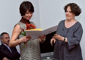 Вручение приза телепрессы в Фонде 'Академия Российского телевидения'