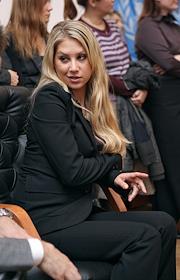 Встреча по вопросам борьбы с ВИЧ, организованная представительством ООН в РФ, группой ООН по СПИДу и фондом 'Центр социального развития и информации', с участием теннисистки Анны Курниковой, в представительстве ООН в РФ