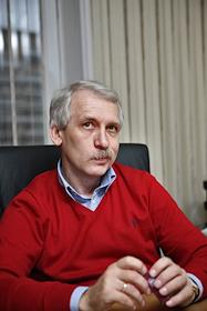 Генеральный директор компании 'Инфолинк' Андрей Гуров во время интервью