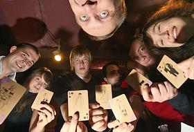 Участница спецпроекта журнала 'Деньги' и компании 'Mail.ru', Арт-менеджер Клуба 'Сквот' Гарайшина Юлия. Игра 'Мафия' в рамках спецпроекта на территории клуба 'Сквот'.





