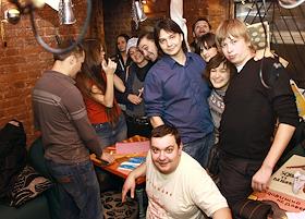 Встреча участников спецпроекта журнала 'Деньги' и компании 'Mail.ru' на территории клуба 'Сквот'