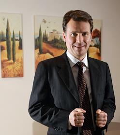 Генеральный директор компании 'Комстар' Сергей Приданцев во время интервью