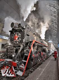 Путешествие по малому железнодорожному кольцу Москвы на ретропаровозе