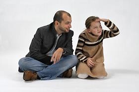 Генеральный директор ИД 'КоммерсантЪ' Демьян Кудрявцев с дочкой