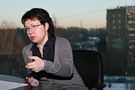 Генеральный директор компании 'Аптечная сеть 36,6' Валерия Солок во время интервью в офисе компании