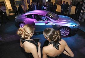 Открытие выставки Aston Martin Meets Art и презентация автомобиля Aston Martin Rapide на территории фабрики 'Красный Октябрь'