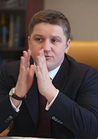 Председатель правления ОАО 'РусГидро' Евгений Дод во время интервью в офисе компании