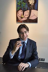 Глава российского представительства Christie's Мэтью Стивенсон во время интервью