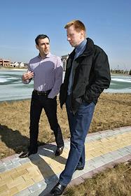 Совладелец и председатель совета директоров корпорации 'Инком' Константин Попов и совладелец и председатель совета директоров ГК 'Виктория' Николай Власенко
