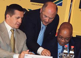 Доклад президента Южно-Африканской Республики Джейкоба Зума в рамках Российско-Южноафриканского бизнес-форума в 'Президент-отеле'