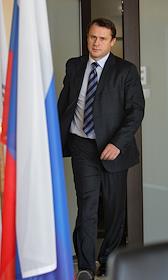 Гендиректор компании 'ЕвроХим' Стрежнев Дмитрий во время интервью в офисе компании