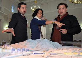 Презентация московского макета застройки жилого района 'Оливковая ветвь' (La rama del olivo) в столице Венесуэлы Каракасе в здании мэрии