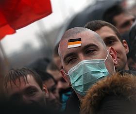 Шествие-митинг 'Русский марш', организованный представителями русских националистических организаций в Москве