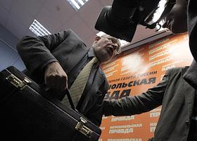 Пресс-конференция на тему 'Нападение на корреспондента Олега Кашина - вызов всему журналистскому сообществу', в Издательском доме 'Комсомольская правда'