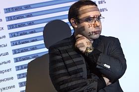 Партнер консалтингового агентства 'Социальные сети' Денис Терехов во время интервью