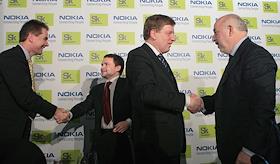 Подписание соглашения о сотрудничестве Фонда развития Центра разработки и коммерциализации новых технологий фонд 'Сколково' и компании Nokia в ММДЦ 'Москва-Сити'