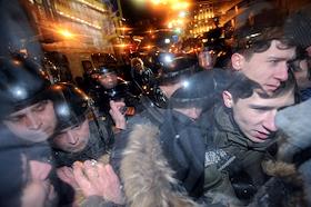 Митинг в защиту 31-й статьи конституции, которая гарантирует свободу собраний на Триумфальной площади
