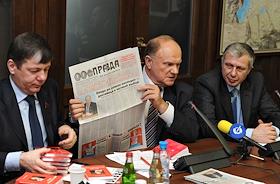 Пресс-конференция на тему 'На встречу столетию газеты 'Правда' и презентация проекта 'Полная электронная версия газеты 'Правда'.
