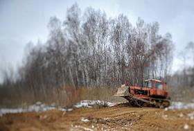 Возобновление работ по подготовке территории для строительства скоростной автомагистрали Москва-Санкт-Петербург на участке 15-58 километров