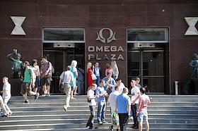 Последствия пожара в бизнес-центре 'Омега Плаза' в Москве