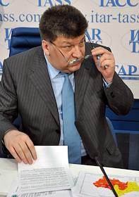 П/к руководителя Федерального агентства лесного хозяйства Виктора Маслякова на тему: 'Как справляются регионы с лесными пожарами в этом году. Итоги весенней кампании 2011 года', в агентстве ИТАР-ТАСС.
