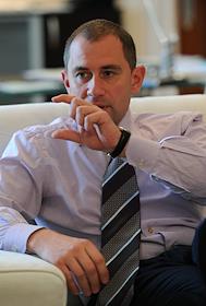 Президент корпорации АФК 'Система' Михаил Шамолин во время интервью в офисе компании