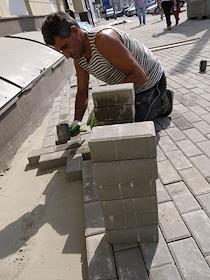 Укладка плитки на проспекте Мира