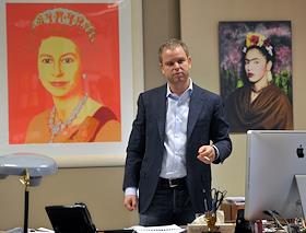 Член совета директоров ООО 'Управляющая компания 'НефтеТрансСервис' Лихтенфельд Алексей во время интервью в офисе компании. 
