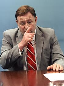 Президент 'Боинг-Россия/СНГ' Сергей Кравченко в офисе компании