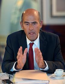 Генеральный директор ОАО 'Альстом' (Alstom) Патрик Крон во время интервью в отеле 'Савой'