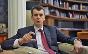 Президент компании 'Онэксим', предприниматель, бизнесмен Михаил Прохоров во время интервью