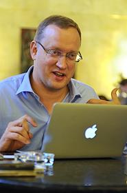 Руководитель компании 'BDO Zelmenis and Liberte' Янис Зелменис в отеле 'Hilton Moscow Leningradskaya'