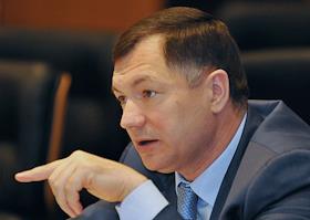 П\к заместителя мэра Москвы по вопросам градостроительной политики и строительства Марата Хуснуллина на тему: 'Реконструкция вылетных магистралей Москвы' в мэрии Москвы