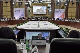 Неформальная встреча Старших должностных лиц (ISOM) и Симпозиум по определению приоритетов работы АТЭС (Азиатско-Тихоокеанское Экономическое Сообщество) - APEC (Asia-Pacific Economic Cooperation) в 2012 году. Встреча прошла в гостинице 'Коринтия-Невский палас'