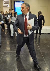 П/к на тему: 'Результаты деятельности аэропорта Шереметьево в 2011 году, планы и перспективы развития на 2012 год' с участием гендиректора аэропорта Шереметьево Михаила Василенко, в пресс-центре РИА 'Новости'