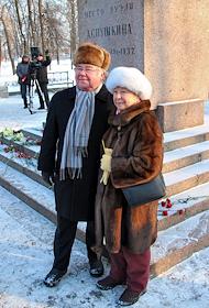 Место дуэли А. С. Пушкина на Чёрной речке. Александр Александрович Пушкин (Бельгия) - последний прямой потомок А.С.Пушкина по мужской линии