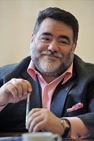 Глава компании 'Боско ди Чильеджи' в России Михаил Куснирович во время интервью.
