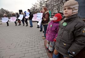 Акция в поддержку детей больными синдромом аутизма