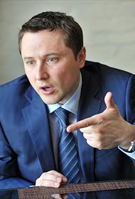 Генеральный директор ОАО 'Научно-производственное объединение 'Ижмаш' Максим Кузюк, во время интервью в ресторане 'Ваниль'