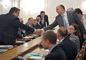 Рабочая встреча президента России Владимира Путина с представителями общественных организаций предпринимателей. Встреча прошла в резиденции Ново-Огарево